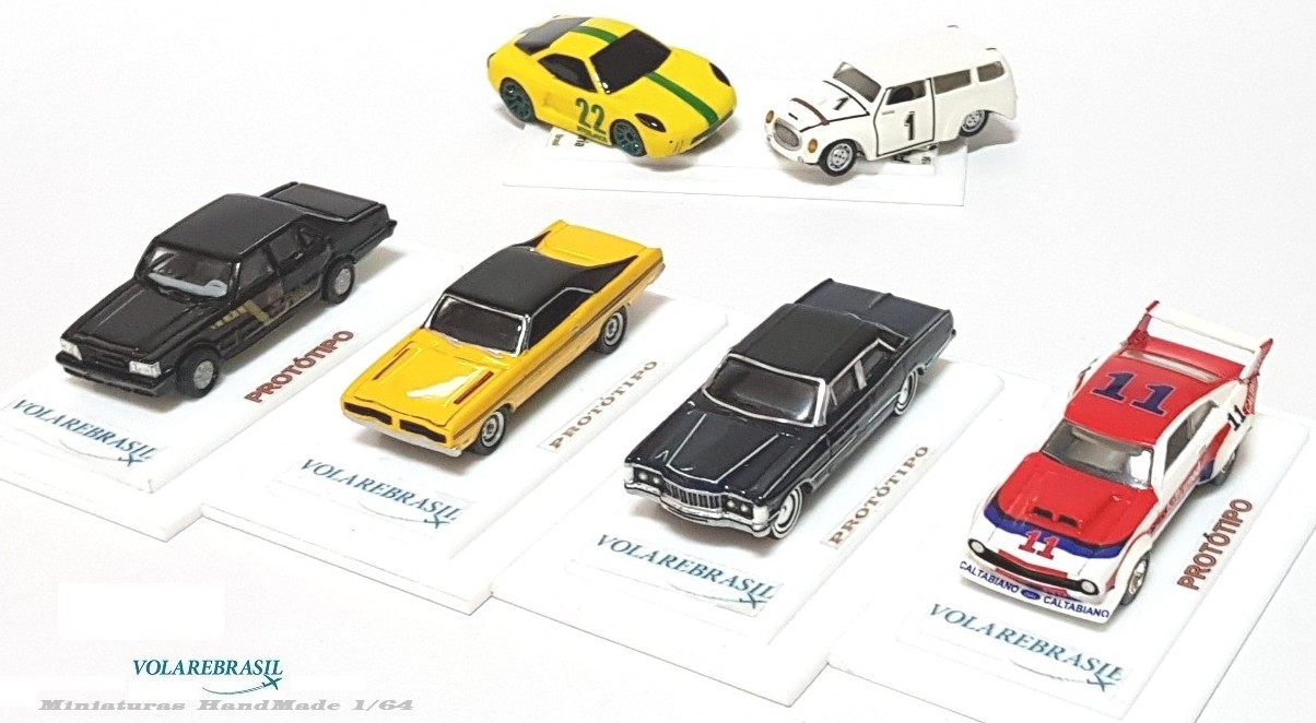 CARROS CLÁSSICOS BRASILEIROS MINIATURAS 1/64 VOLAREBRASIL